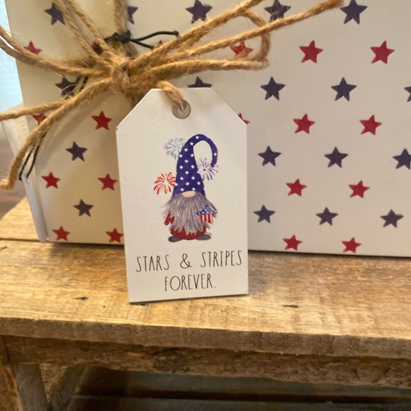 Rae Dunn July 4th Home Of The Brave Book Stack, Patriotic 4th Of July Decor - Picture 10 of 16